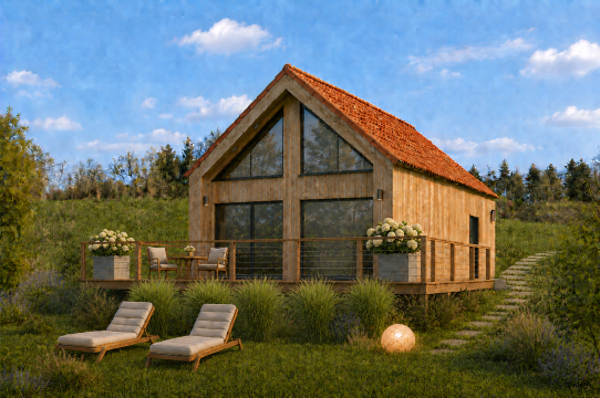 WARMIA RESORT Z POZWOLENIEM NA BUDOWĘ OSIEDLA NOWOCZESNYCH STODÓŁ