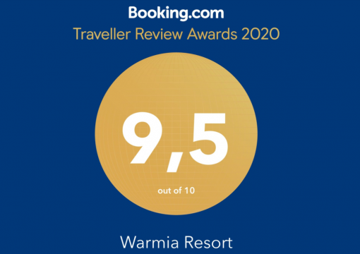 WARMIA RESORT W RANKINGU GUEST REVIEW AWARDS 2020